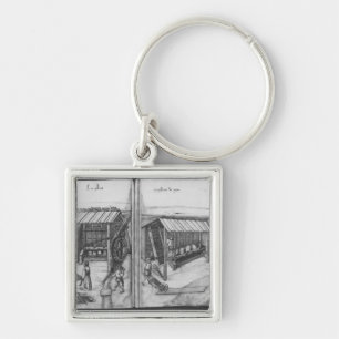 Silver mine of La Croix-aux-Mines, Lorraine Key Ring