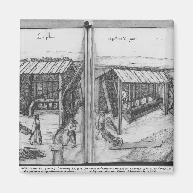 Silver mine of La Croix-aux-Mines, Lorraine Magnet (Front)