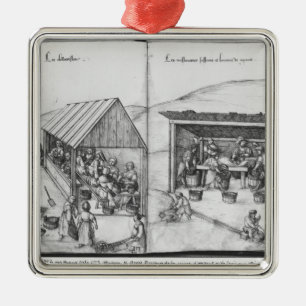 Silver mine of La Croix-aux-Mines, Lorraine Metal Tree Decoration