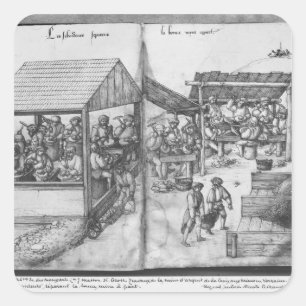 Silver mine of La Croix-aux-Mines, Lorraine Square Sticker