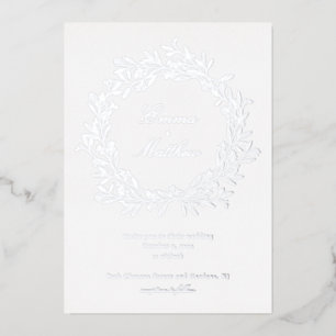 Silver Minimalist Boho Floral Garden