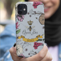 Silver Mist, Black & Gold Queen Bee & Crown