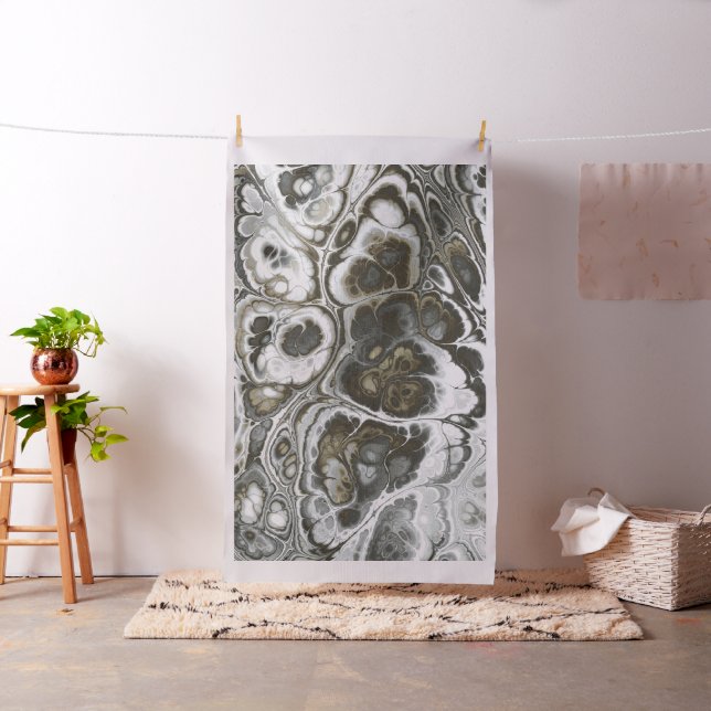 Silver Mist Marble Elegance Fabric (In Situ)