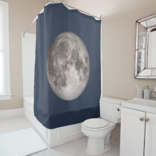 SILVER MOON Shower Curtain