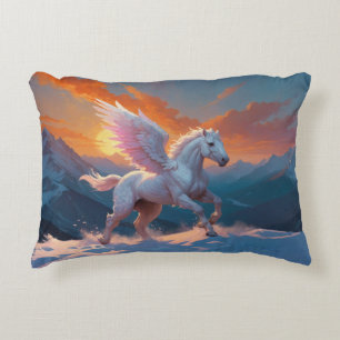 Silver Mountain Pegasus Decorative Cushion