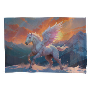 Silver Mountain Pegasus  Pillowcase