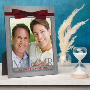 Silver Mr & Mr Gay Wedding Photo Frame