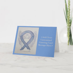 Silver Mystic Awareness Ribbon Angel Cards