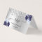 Silver navy blue wedding website RSVP QR code