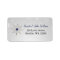 silver navy snowflakes return address label