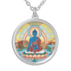 SILVER NECKLACE & PENDANT Medicine Buddha