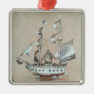 Silver Nef Metal Tree Decoration