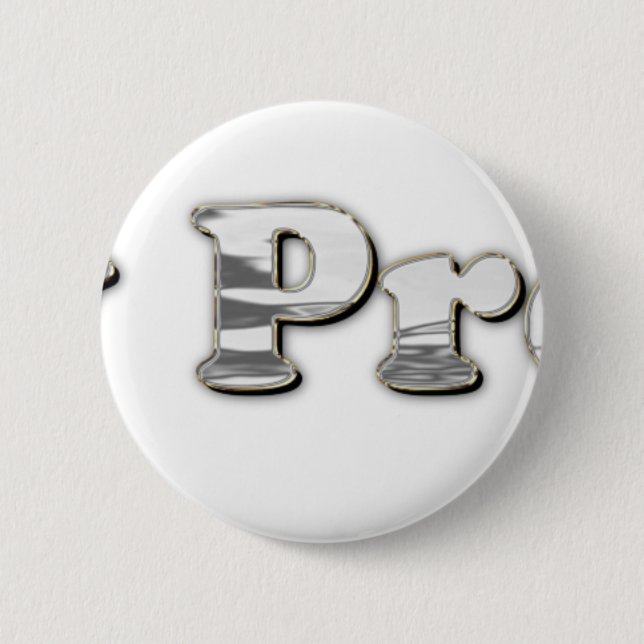 silver Not My President 6 Cm Round Badge (Front)