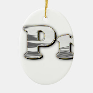 silver Not My President Ceramic Tree Decoration