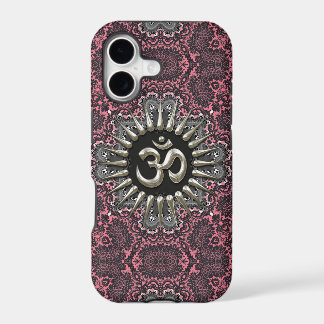 Silver Om Vintage Pink Damask iPhone 5