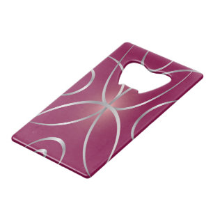 Silver on magenta