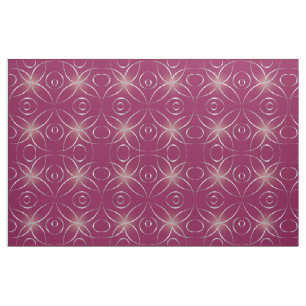 Silver on magenta fabric