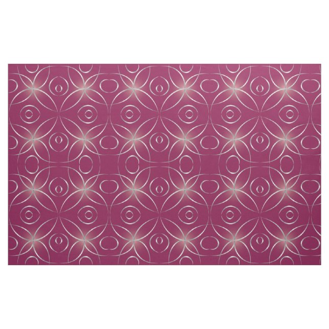 Silver on magenta fabric (Fat Quarter)