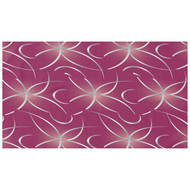 Silver on magenta tablecloth (Front (Horizontal))