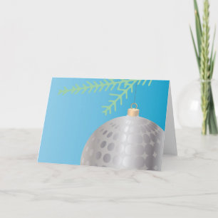 Silver on Silver from Green on Blue Holiday Card