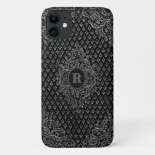 Silver Ornamental w/out your Monogram  iPhone 11 Case