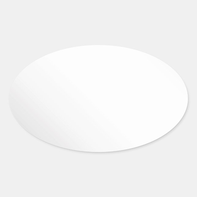 Silver Oval Sticker (Front)
