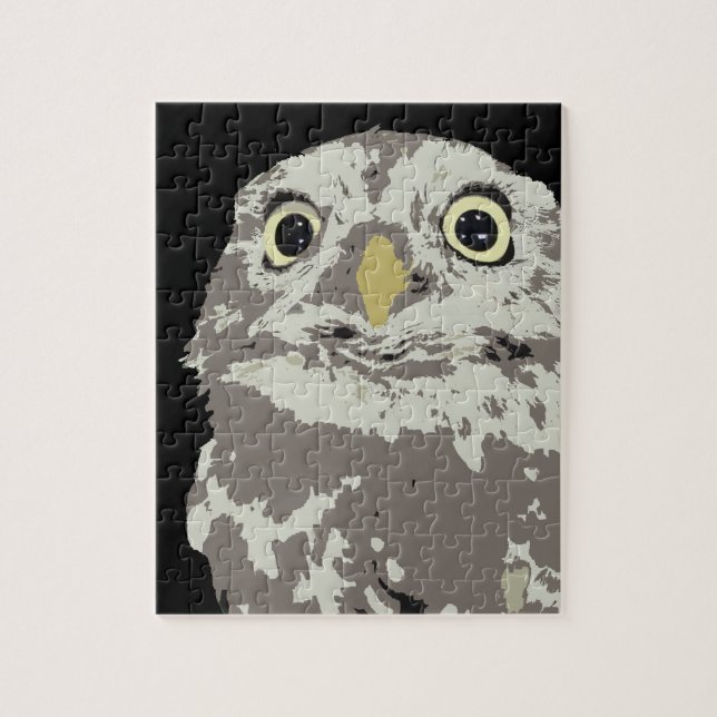 Silver Owl Puzzle (Vertical)