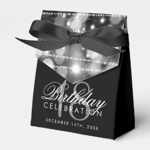 Silver Party Sparkles 18th Birthday Favour Box