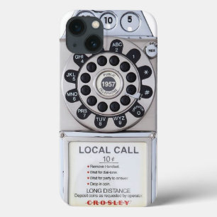 silver payphone iphone case