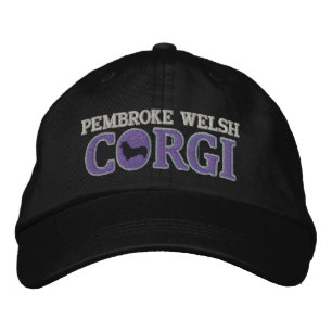 Silver Pembroke Welsh Corgi Embroidered Hat