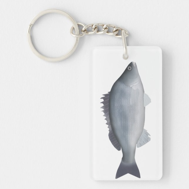 Silver Perch Key Ring (Front)