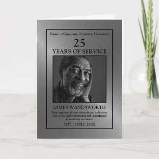 Silver/Personalised Photo - Employee Award Card
