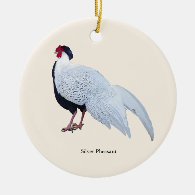 Silver Pheasant ornament (Front)