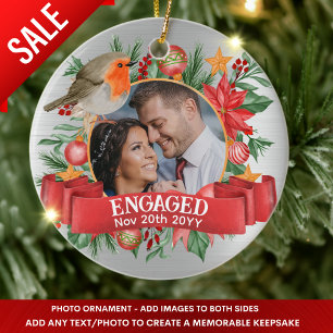 Silver PHOTO Vintage Tree Decoration Personalised