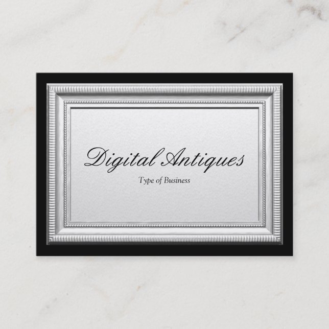 Silver Picture Frame Business Card (Front)