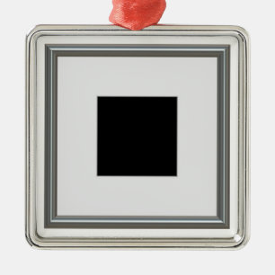 silver picture frame layout metal ornament