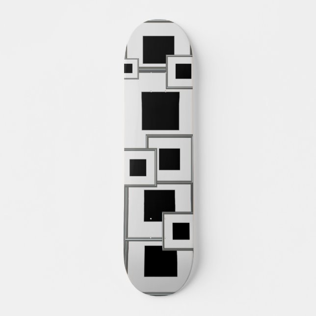 silver picture frame layout skateboard (Front)