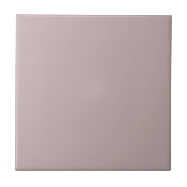 Silver Pink Solid Colour Ceramic Tile (Front)