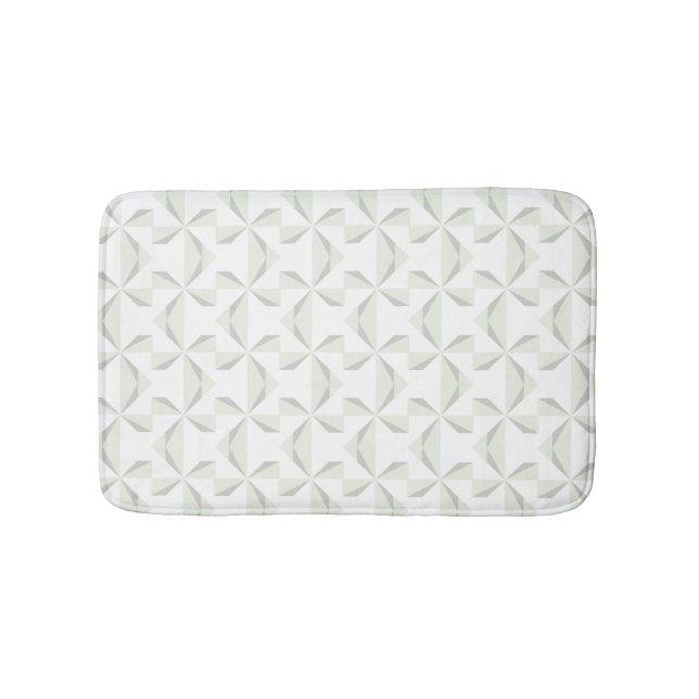 Silver Pinwheels Bath Mat (Front)