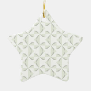 Silver Pinwheels Ceramic Ornament