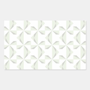 Silver Pinwheels Rectangular Sticker