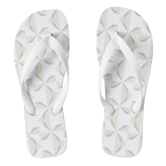 Silver Pinwheels Thongs (Footbed)