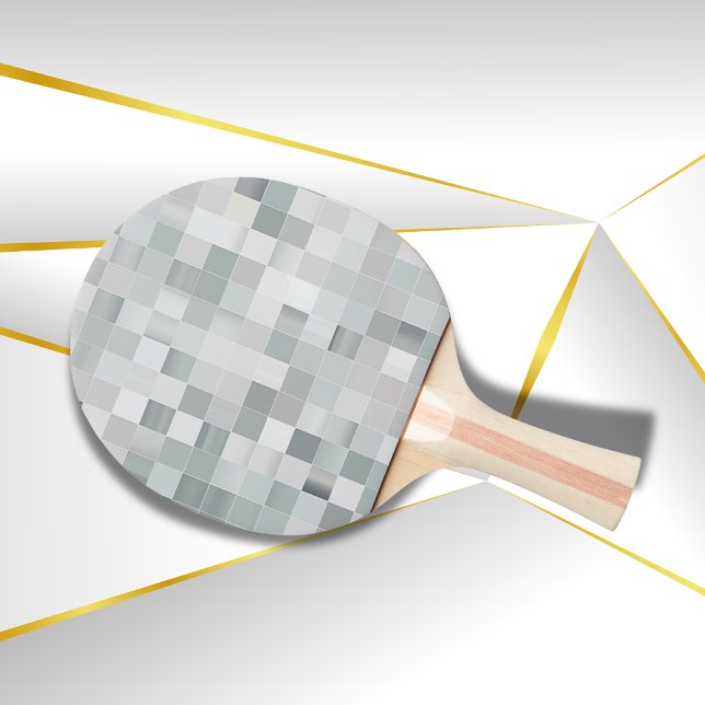 Silver Pixel Art |   Ping Pong Paddle (Creator Uploaded)