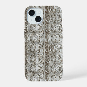 Silver Plates Pattern iPhone 15 Case