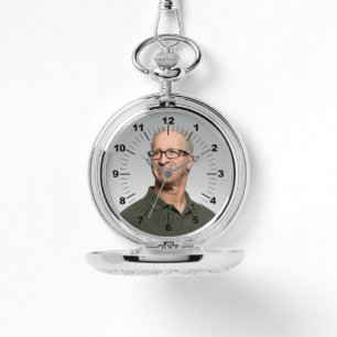 Silver Pocket Wat - Personalised  Watch