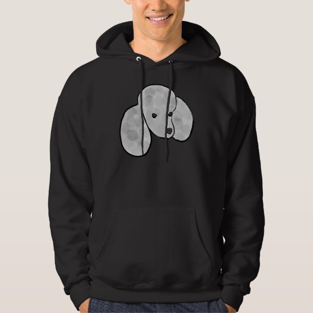 Silver Poodle Hoodie (Front)