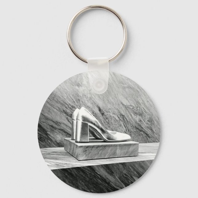 Silver Prada shoes 2015 Key Ring (Front)