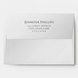 Silver Pre-Addressed Envelope