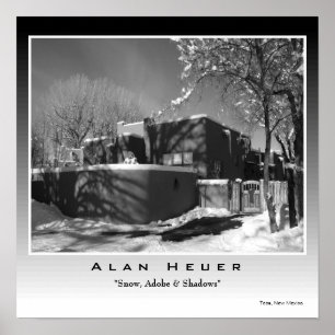 Silver Print - "Adobe, Snow & Shadows"