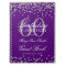 Silver Purple 60th Birthday Guest Book Confetti